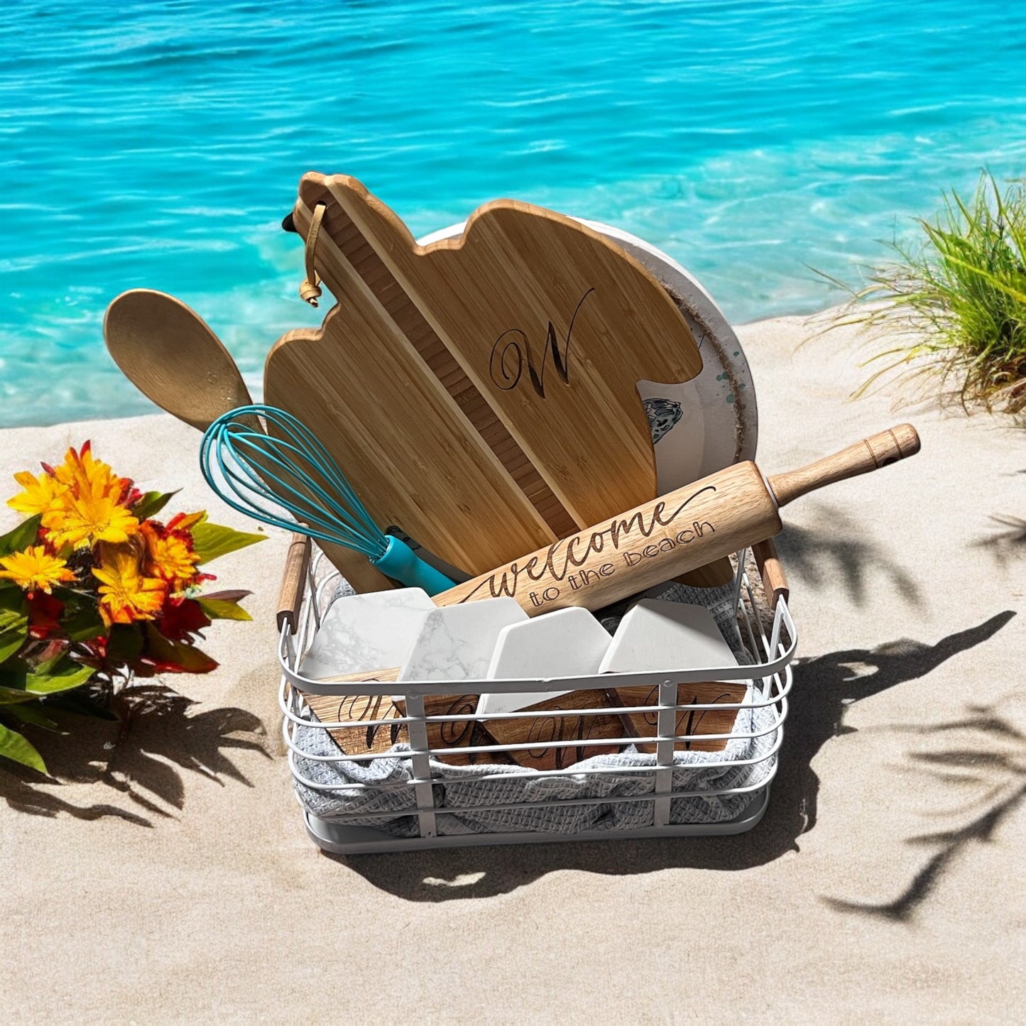 Beach Themed Gift Basket