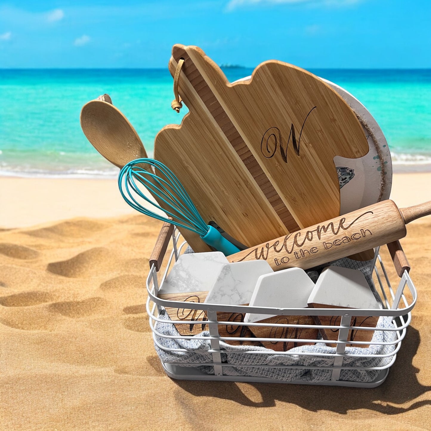 Beach Themed Gift Basket