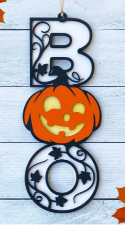 2 layer "BOO" Signs - 22 Versions!!!!