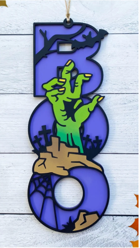 2 layer "BOO" Signs - 22 Versions!!!!